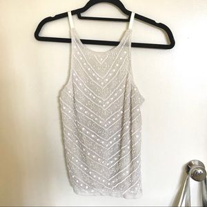 Topshop Beaded Backless Cami